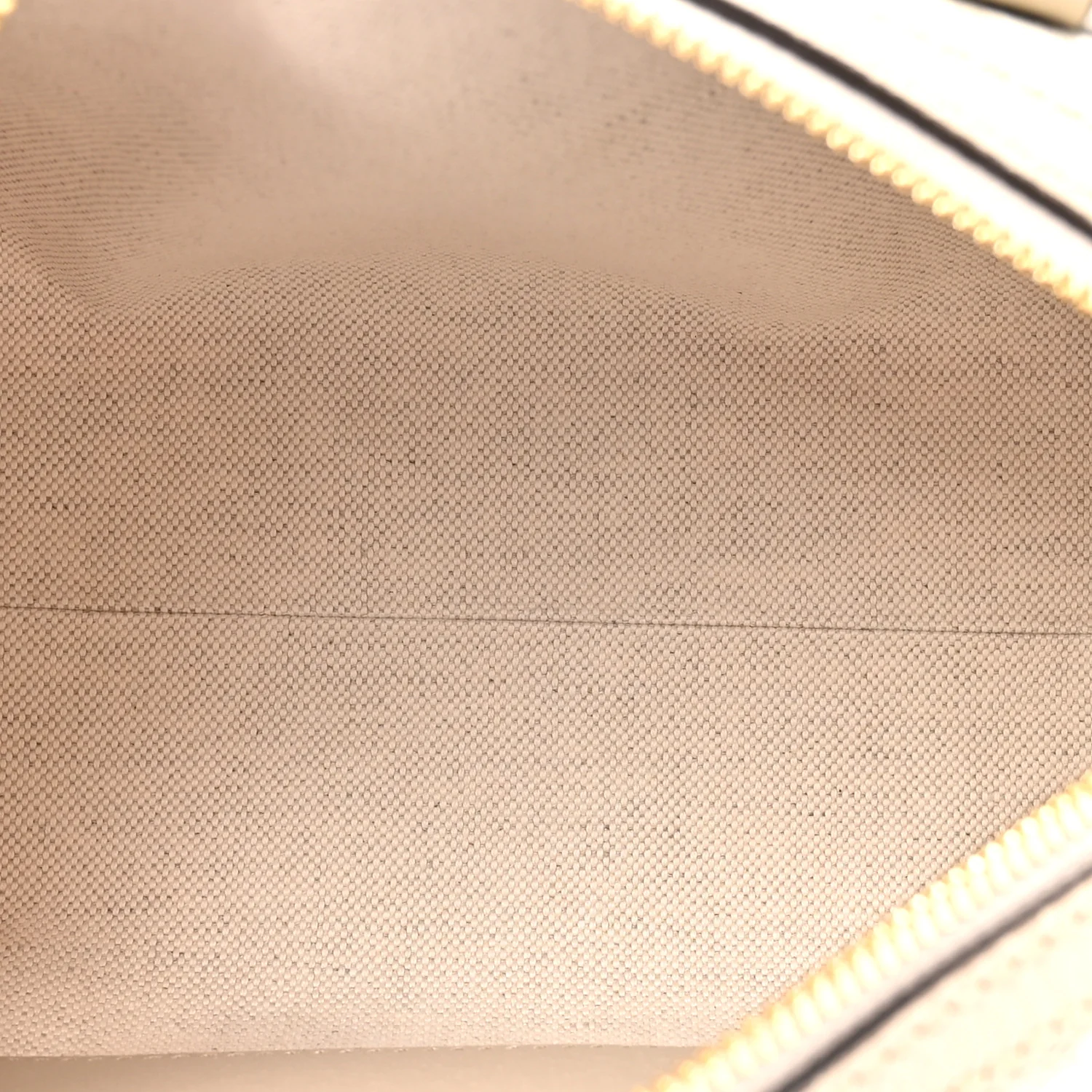 GG Supreme Monogram Textured Dollar Calfskin Web Ophidia Mini Top Handle Bag Beige Mystic White Oatmeal - Image 5