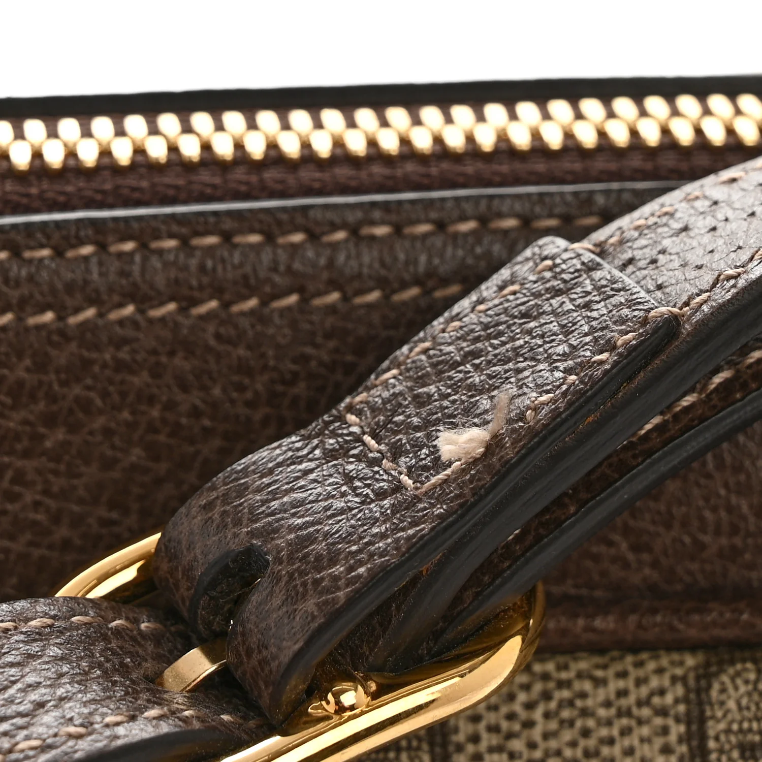 GG Supreme Monogram Web Small Ophidia Shoulder Bag Brown - Image 13