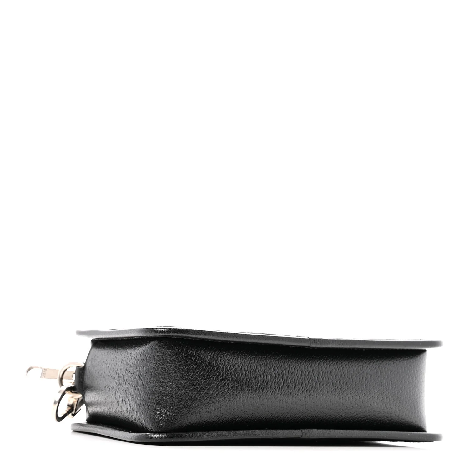 Monogram Jumbo GG Textured Dollar Calfskin Web Mini Crossbody Bag Black - Image 4