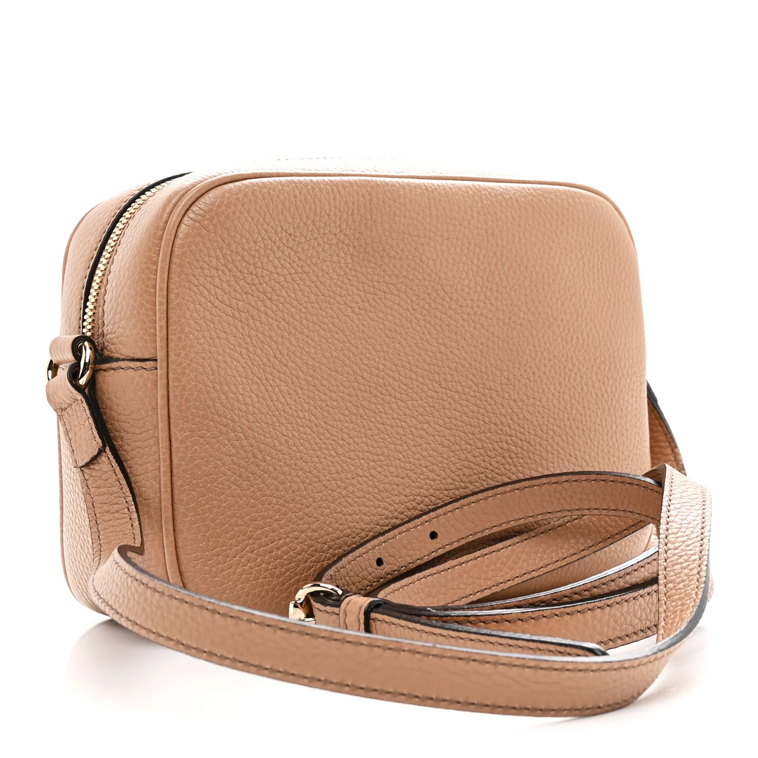 Pebbled Calfskin Small Soho Disco Bag Camelia - Image 3