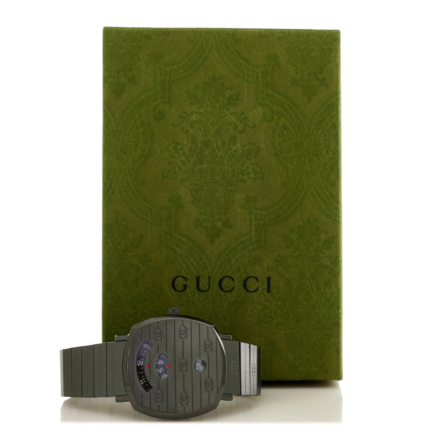 PVD Stainless Steel 38mm Grip Quartz Watch Black - Image 5