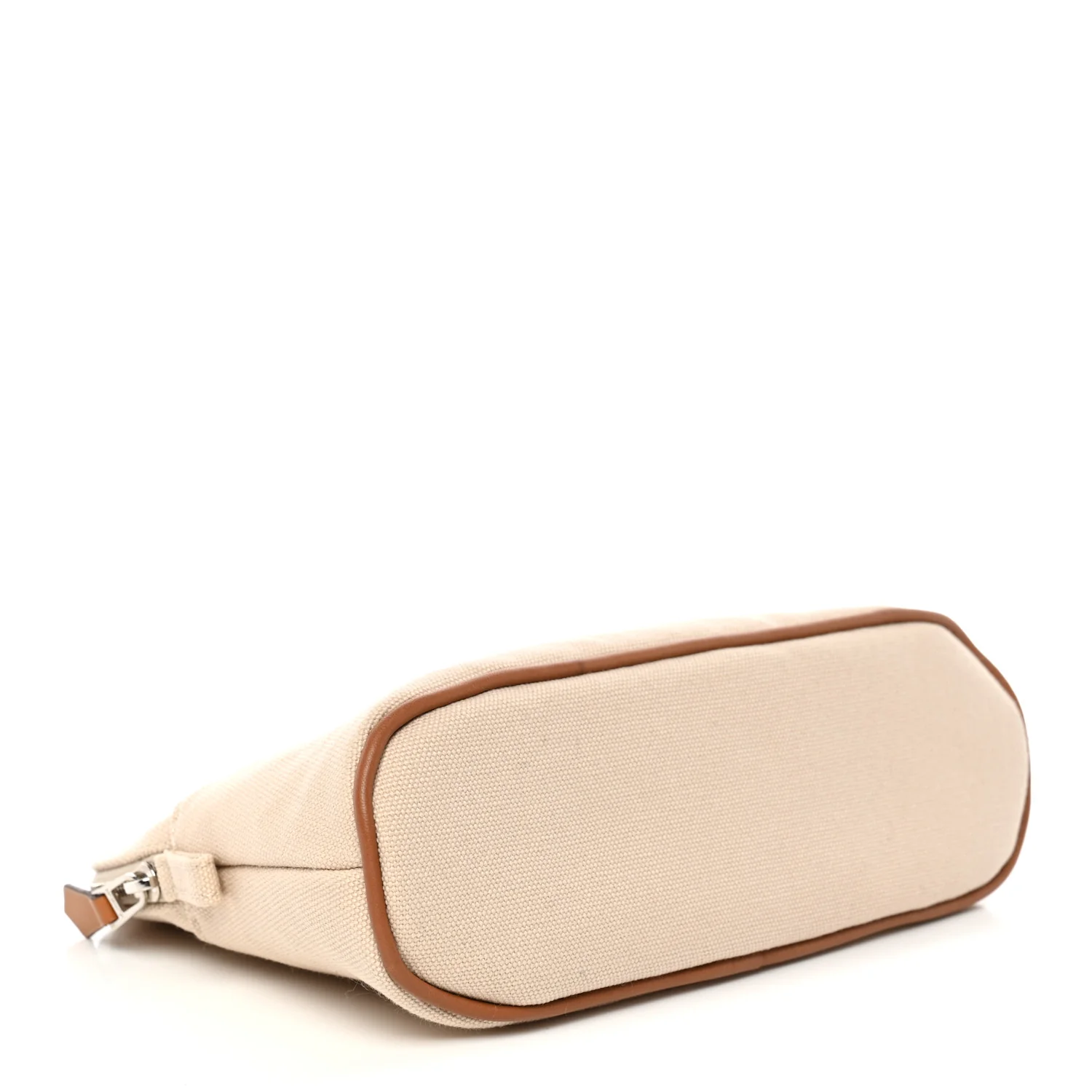 Cotton Canvas Mini Bolide Travel Cosmetic Pouch Naturel - Image 4