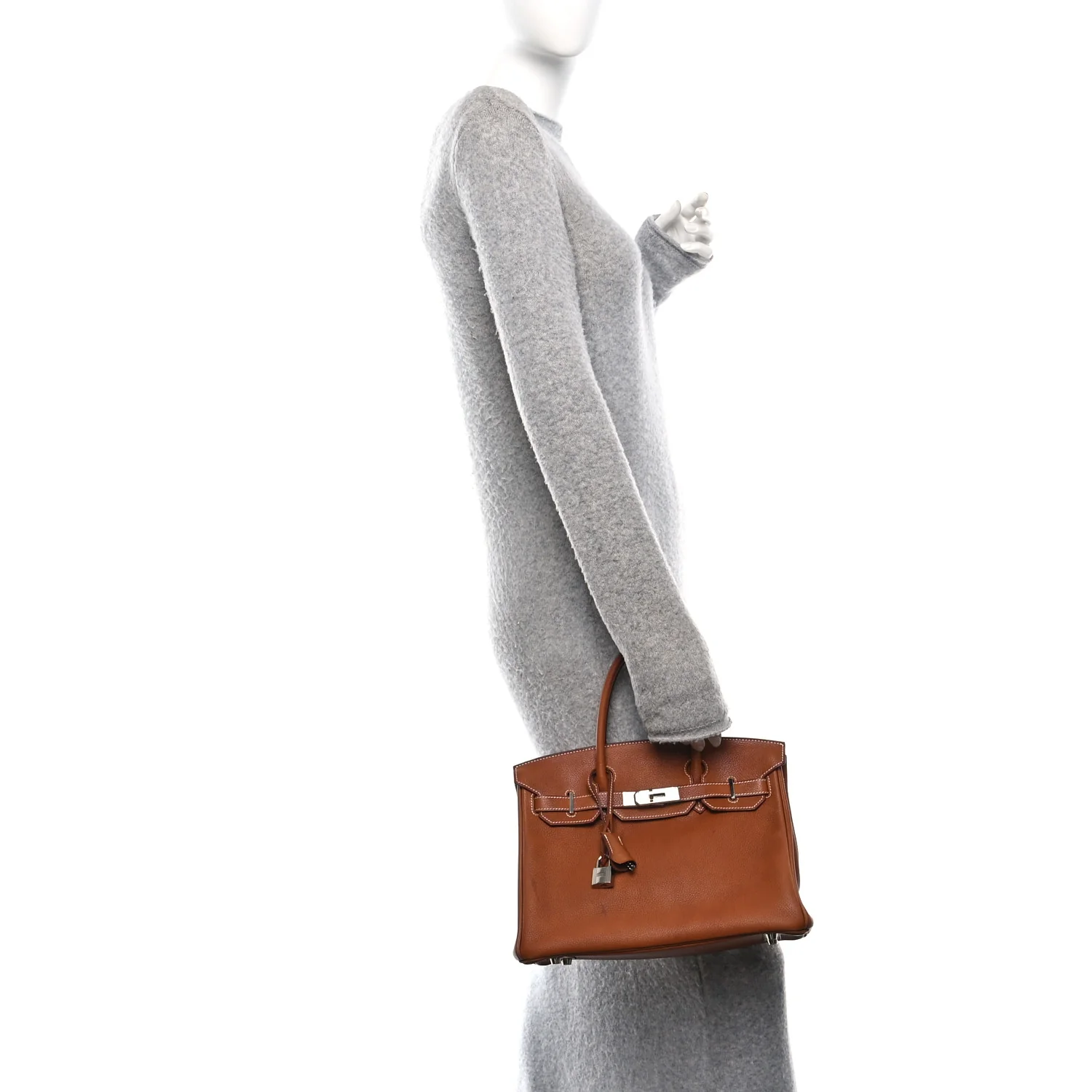Natural Barenia Faubourg Birkin 30 Fauve - Image 2