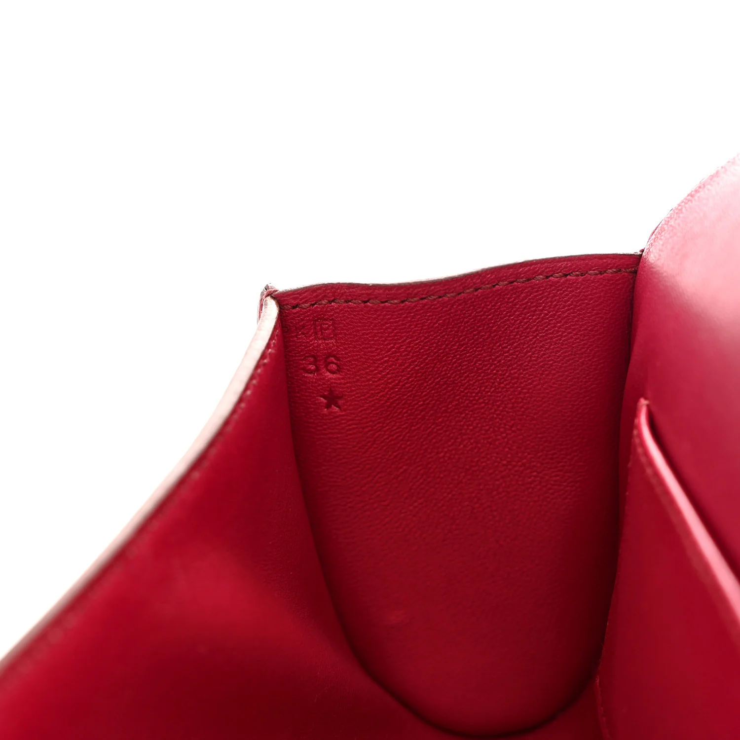Tadelakt Egee Clutch Rouge Vif - Image 7