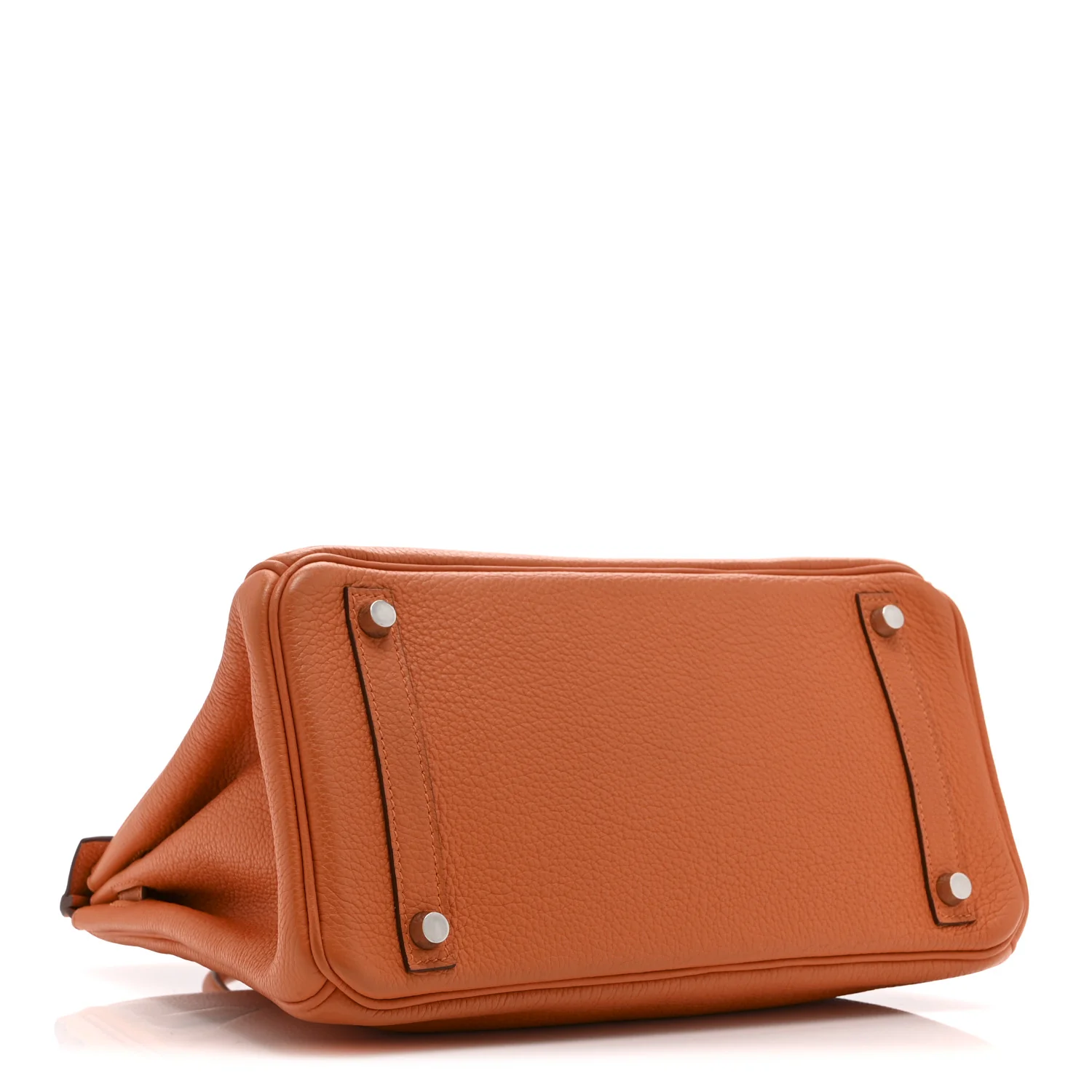 Taurillon Clemence Birkin 30 Orange - Image 4