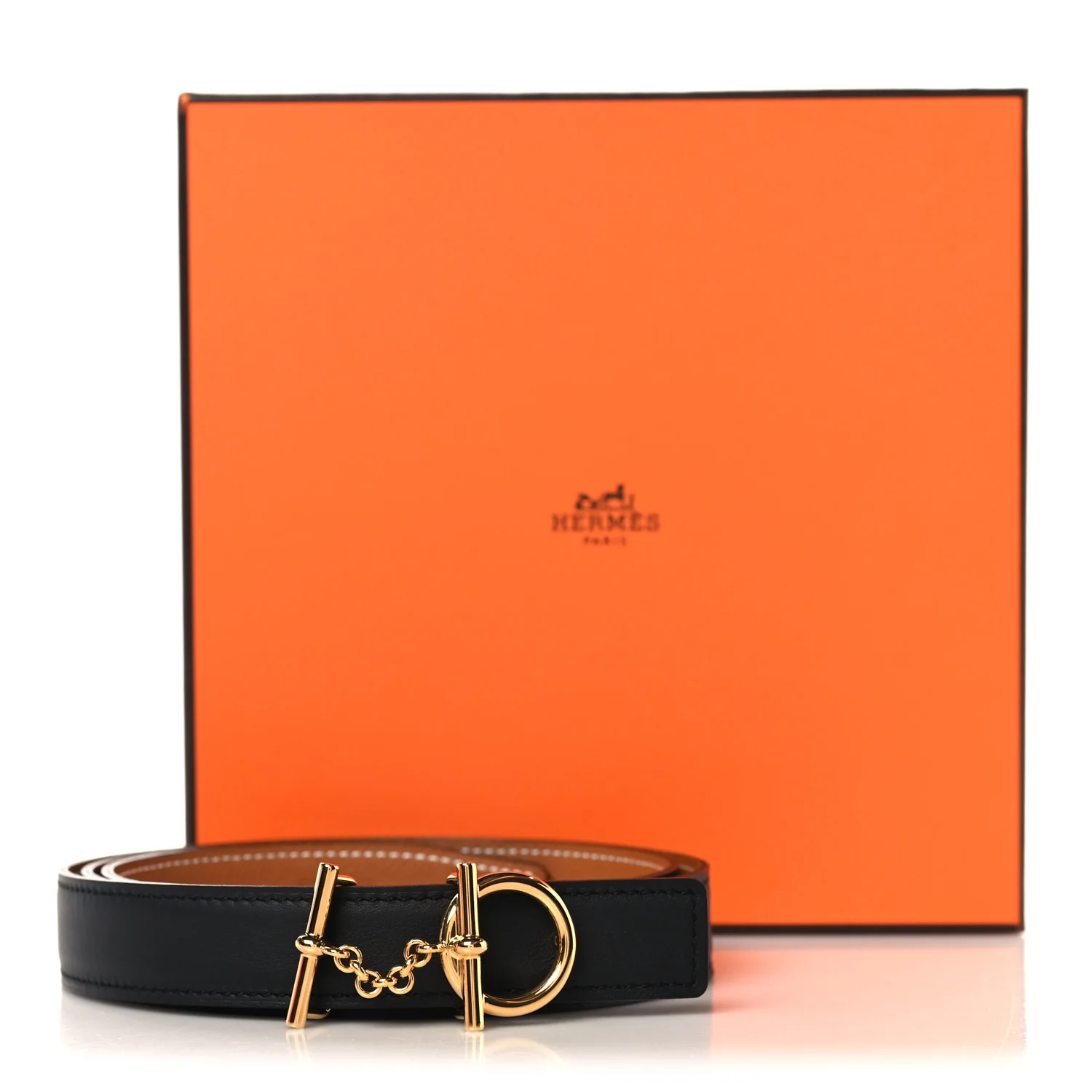 Togo Box 38mm Reversible Lad Belt 95 38 Black Gold - Image 6