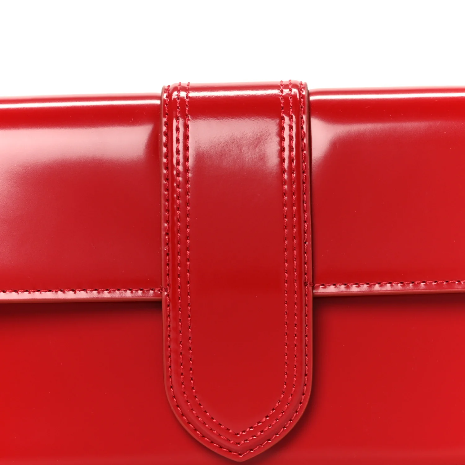 Glazed Calfskin Le Bambino Long Red - Image 8
