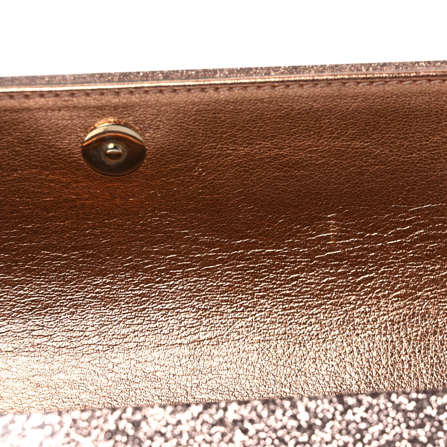 Acrylic Glitter Sweetie Clutch Rose Gold - Image 10
