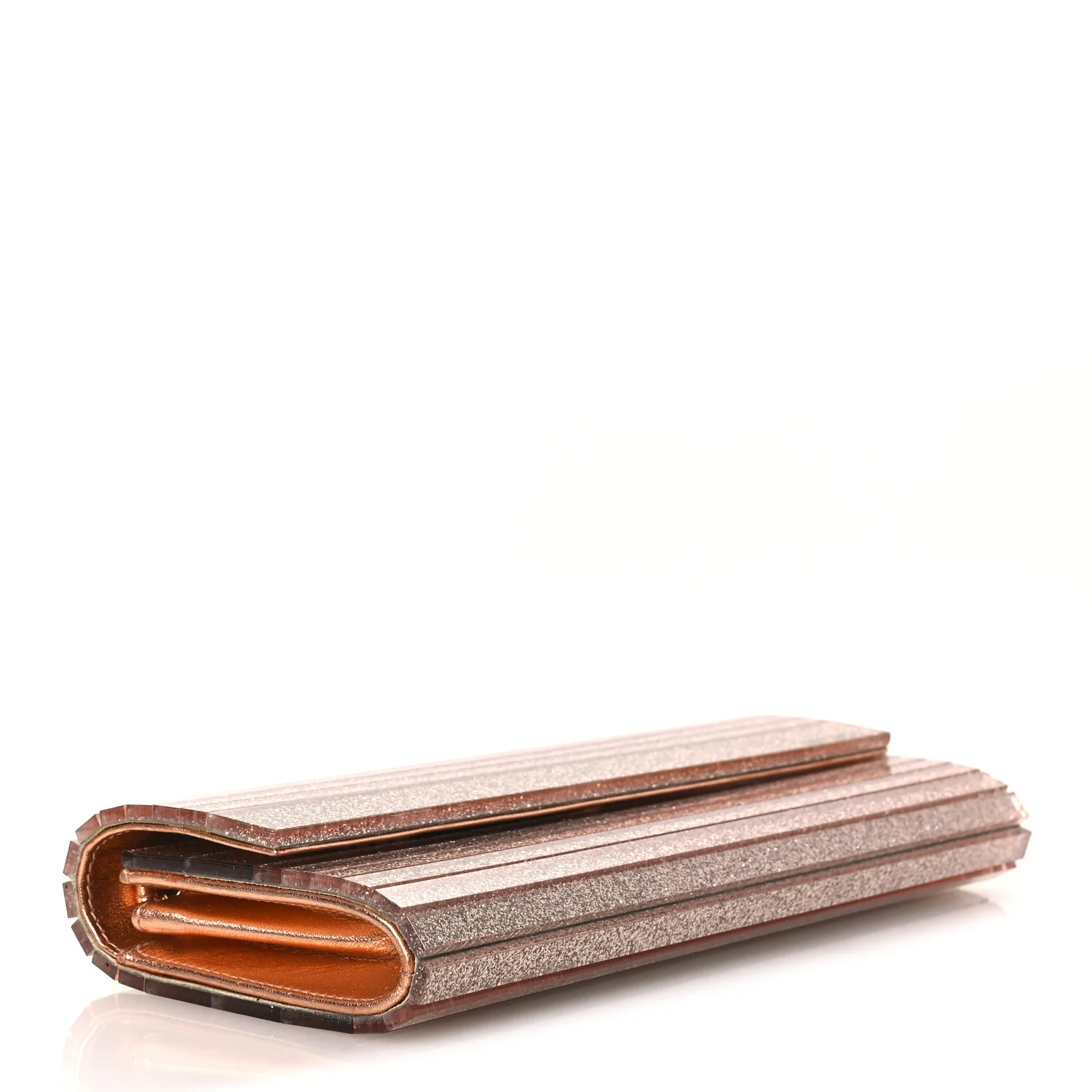 Acrylic Glitter Sweetie Clutch Rose Gold - Image 4