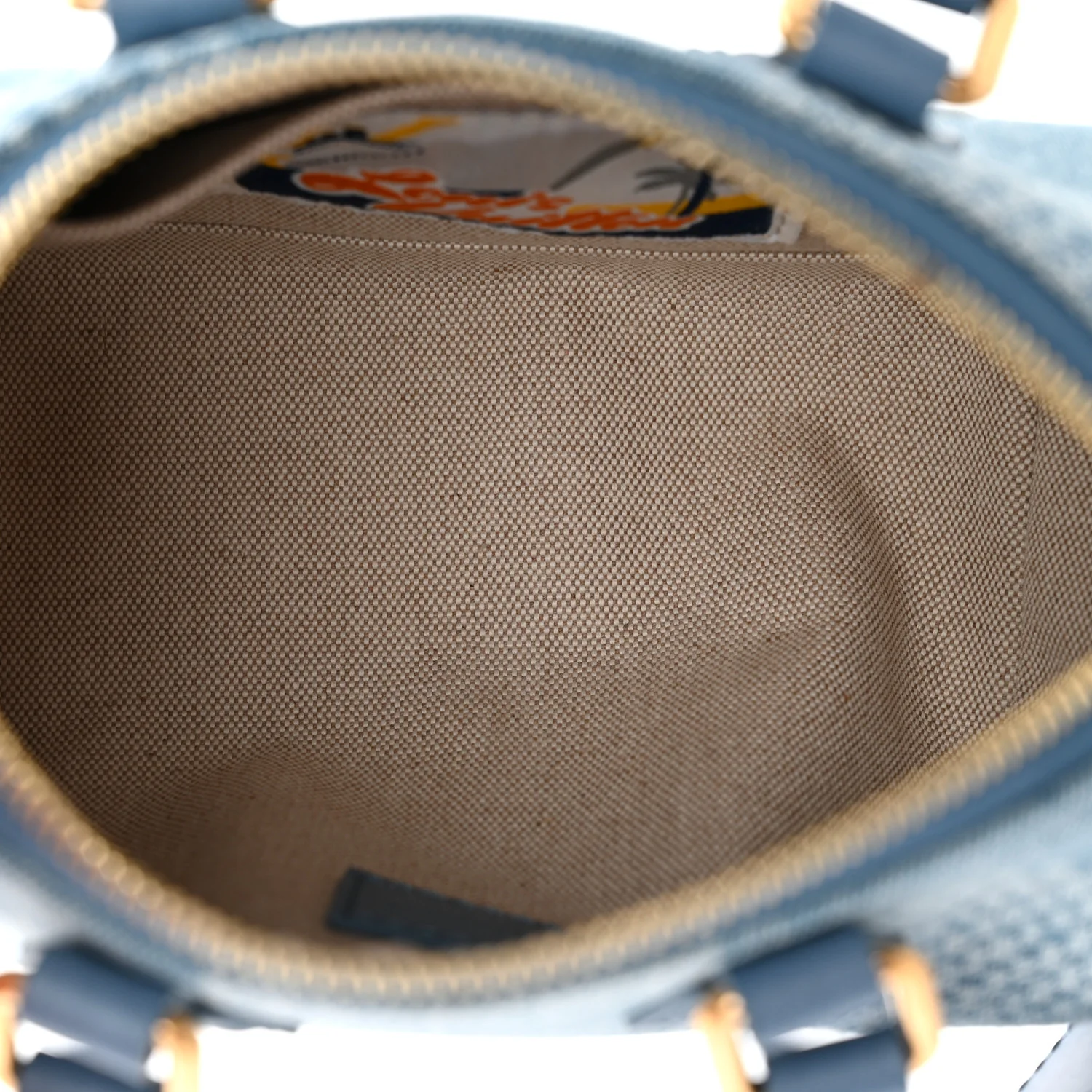 Damier Denim 3D Speedy Bandouliere 18 Denim Blue - Image 5