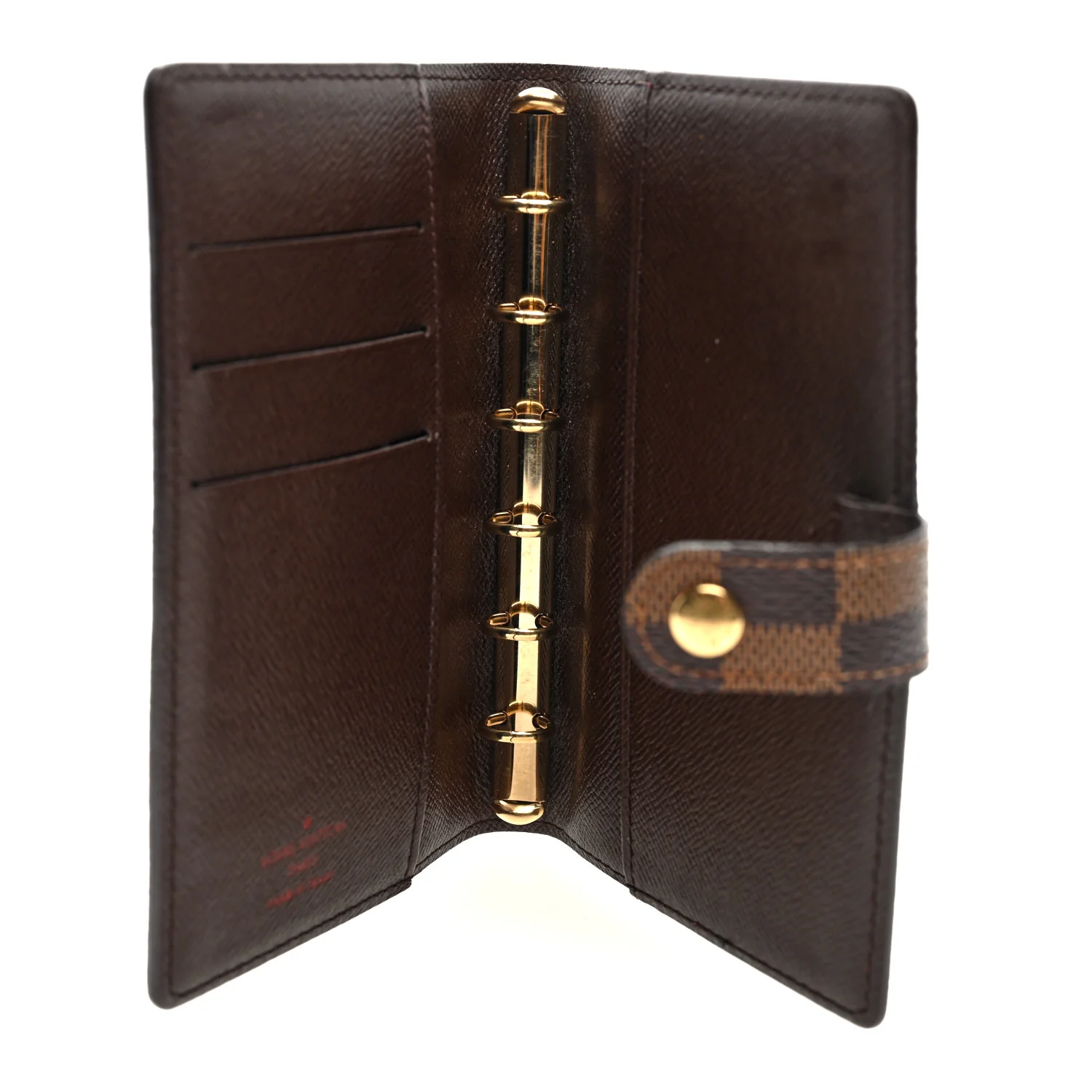 Damier Ebene Small Ring Agenda Cover - Image 5
