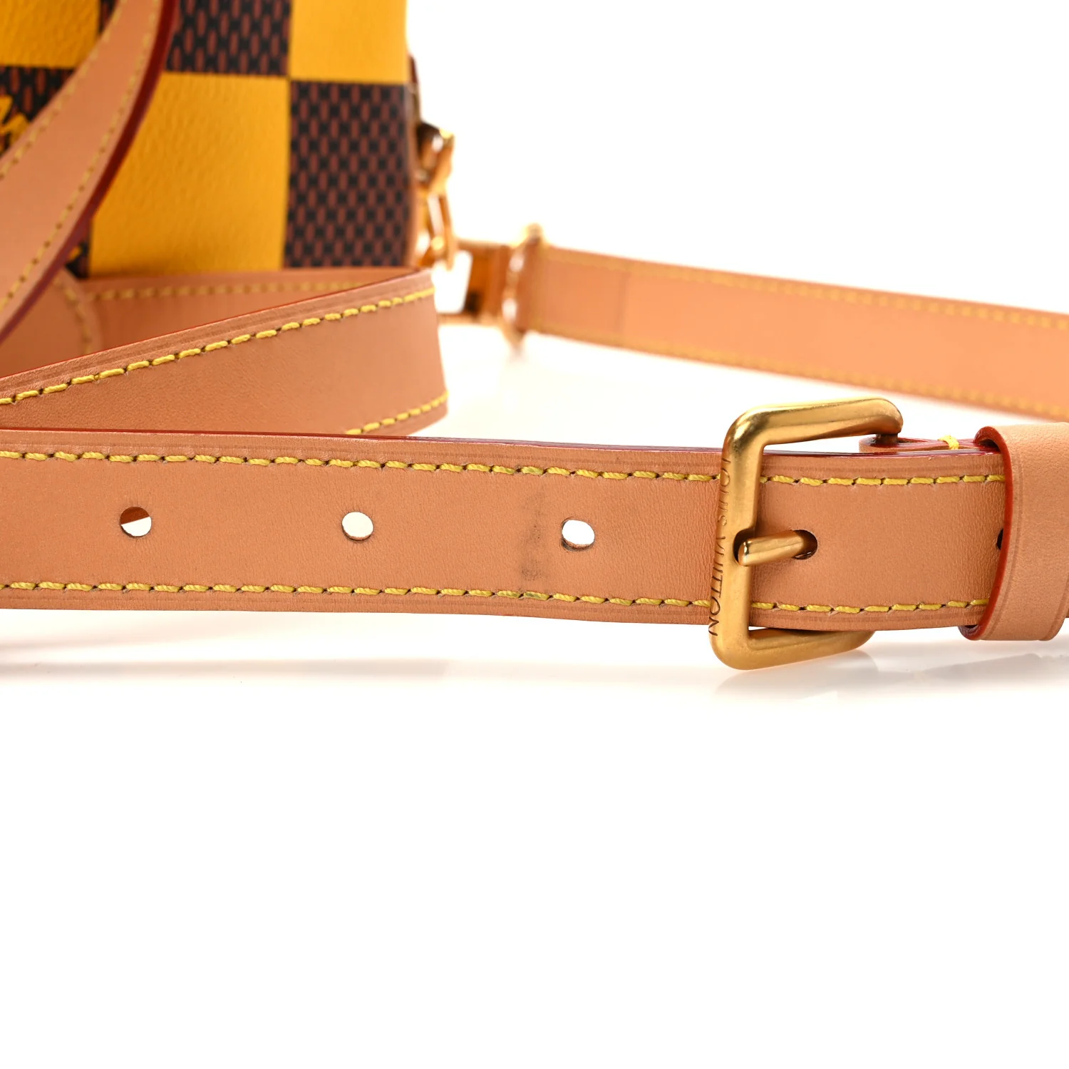 Damier Pop Chess Messenger Jaune Mat - Image 12