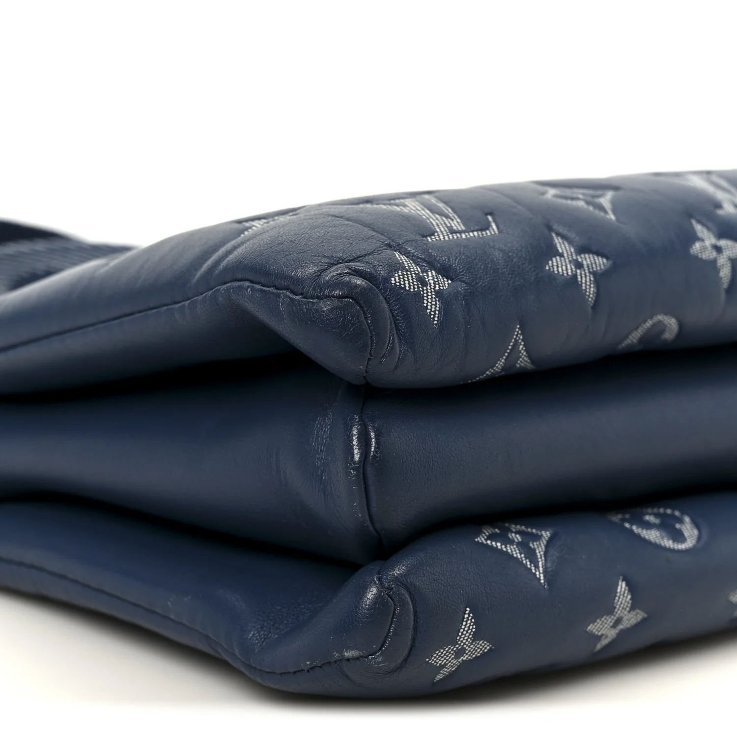 Lambskin Embossed Monogram Coussin PM Denim Blue - Image 10