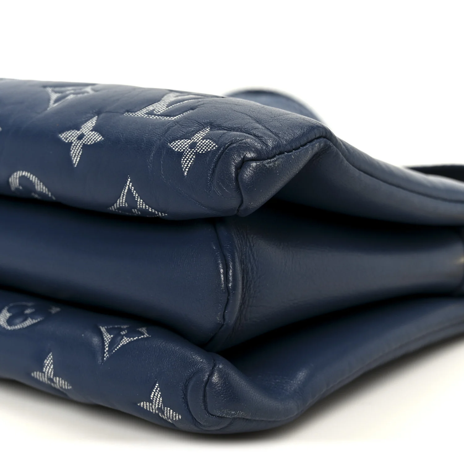 Lambskin Embossed Monogram Coussin PM Denim Blue - Image 11