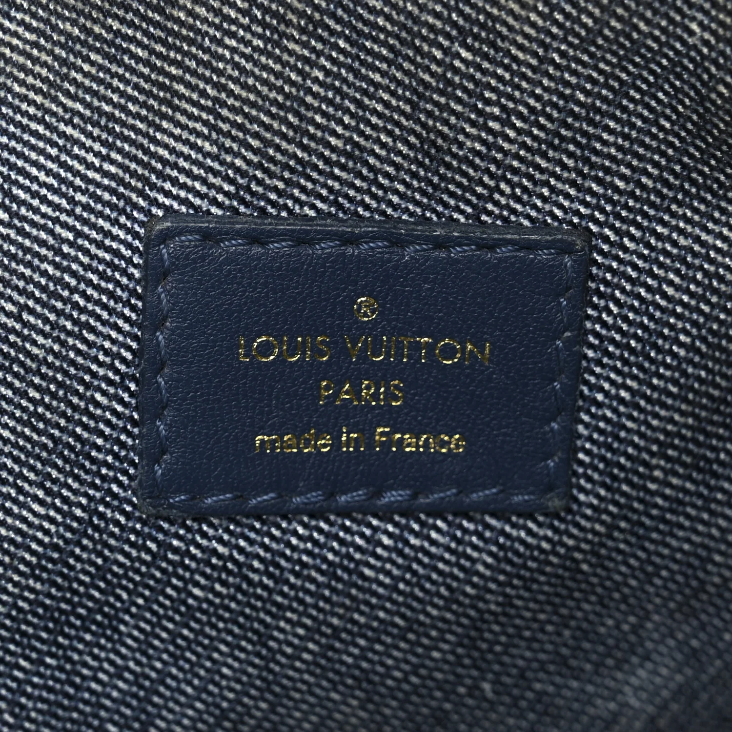 Lambskin Embossed Monogram Coussin PM Denim Blue - Image 8