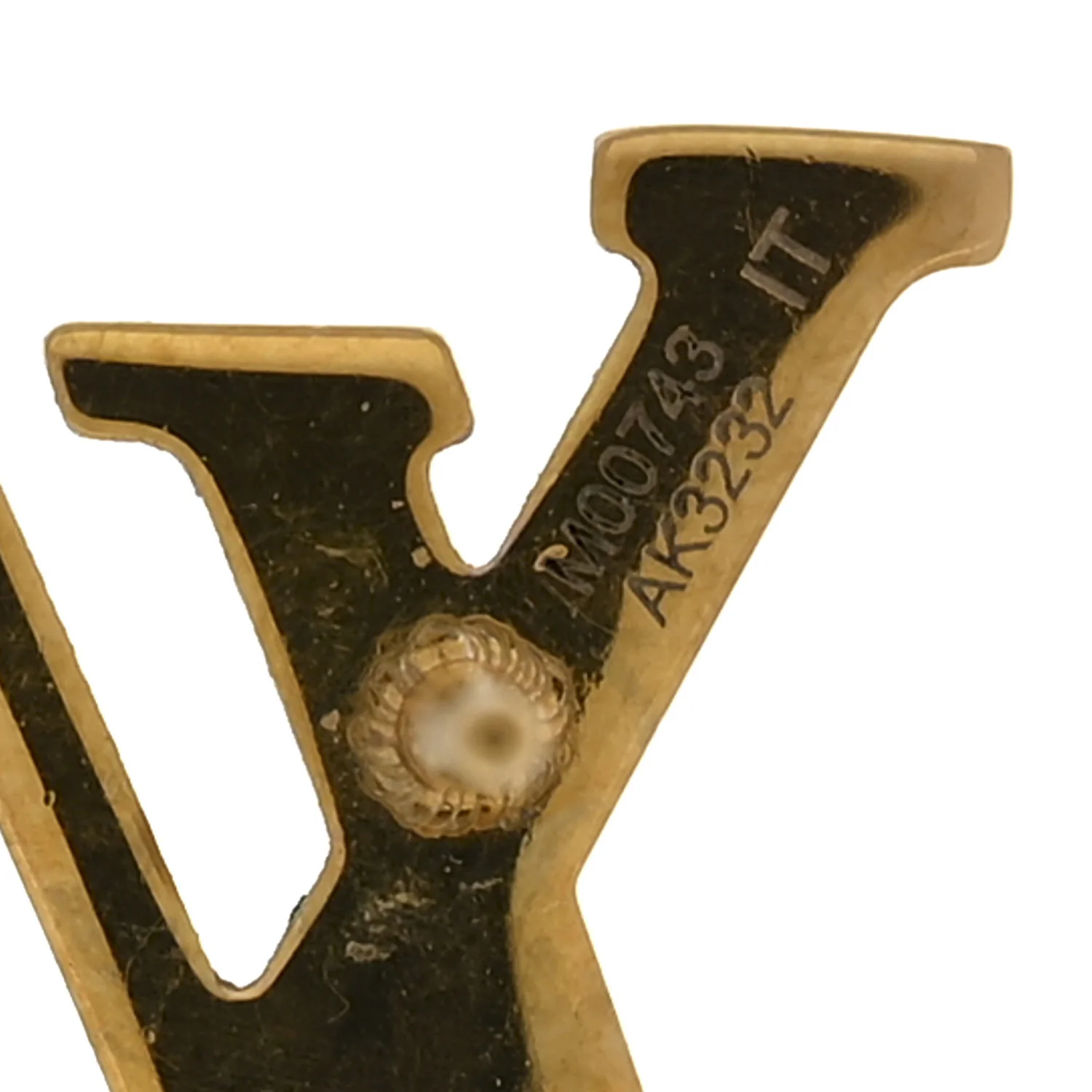 Metal LV Iconic Earrings Gold - Image 6