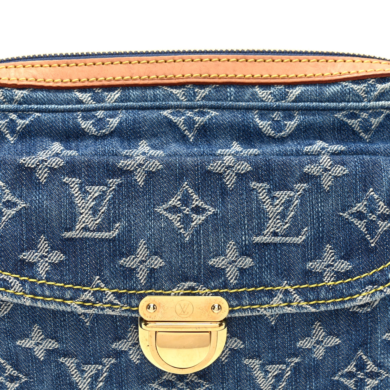 Monogram Denim Bum Bag Blue - Image 6