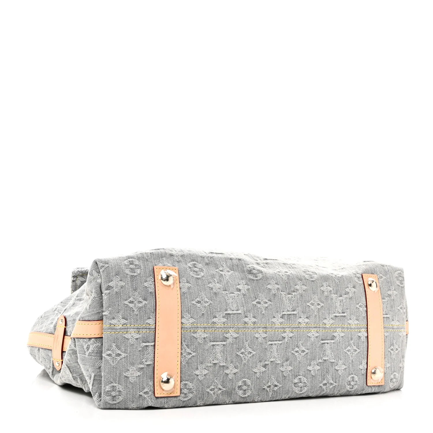 Monogram Denim CarryAll MM Washed Grey - Image 5