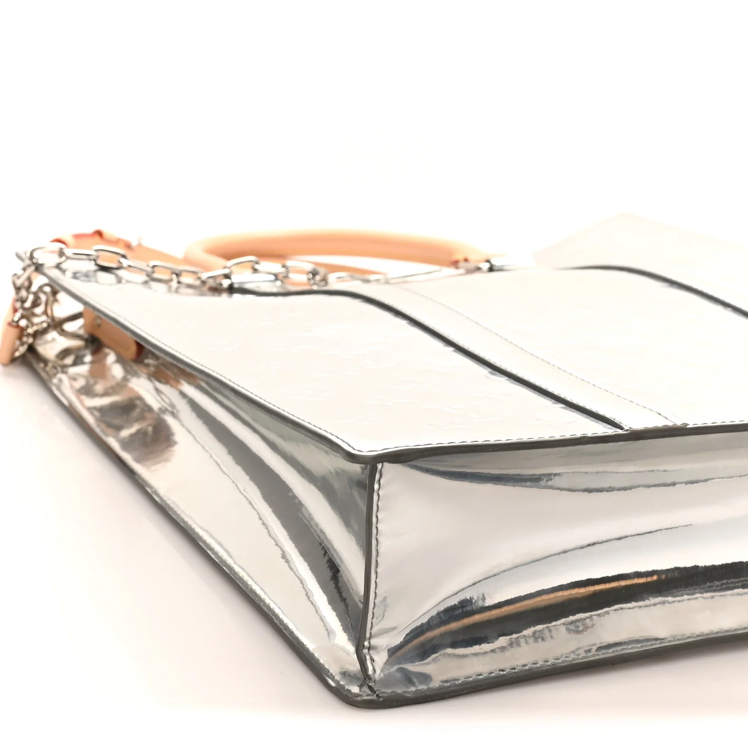 Monogram Mirror Sac Plat NM Silver - Image 8