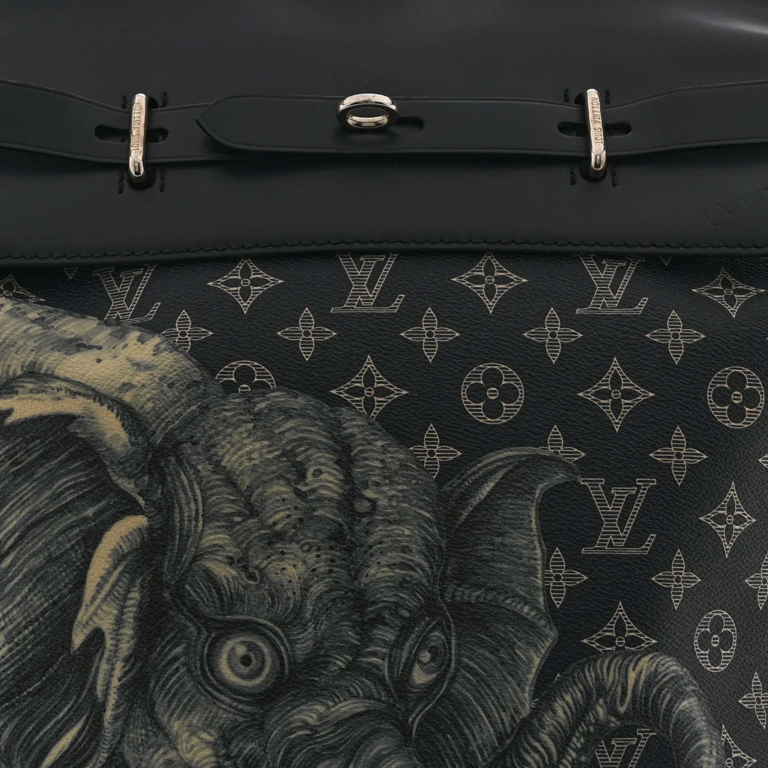 Savane Monogram Elephant Chapman Steamer Backpack Encre - Image 8