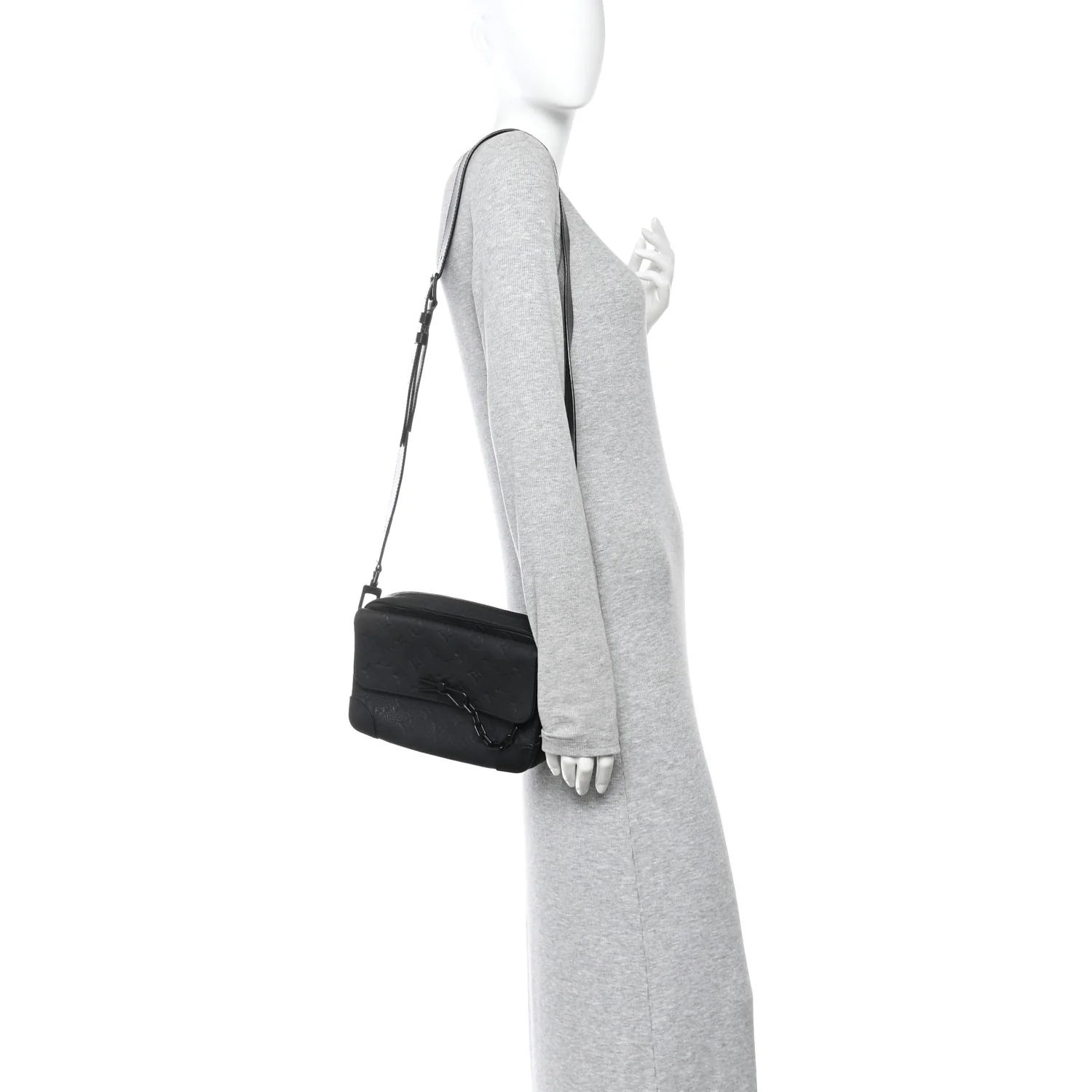 Taurillon Monogram Steamer Messenger Black - Image 2