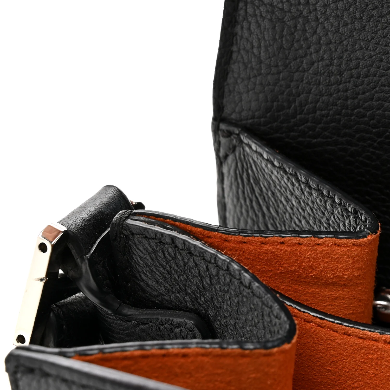 Calfskin Patricia Studded Crossbody Bag Black - Image 10