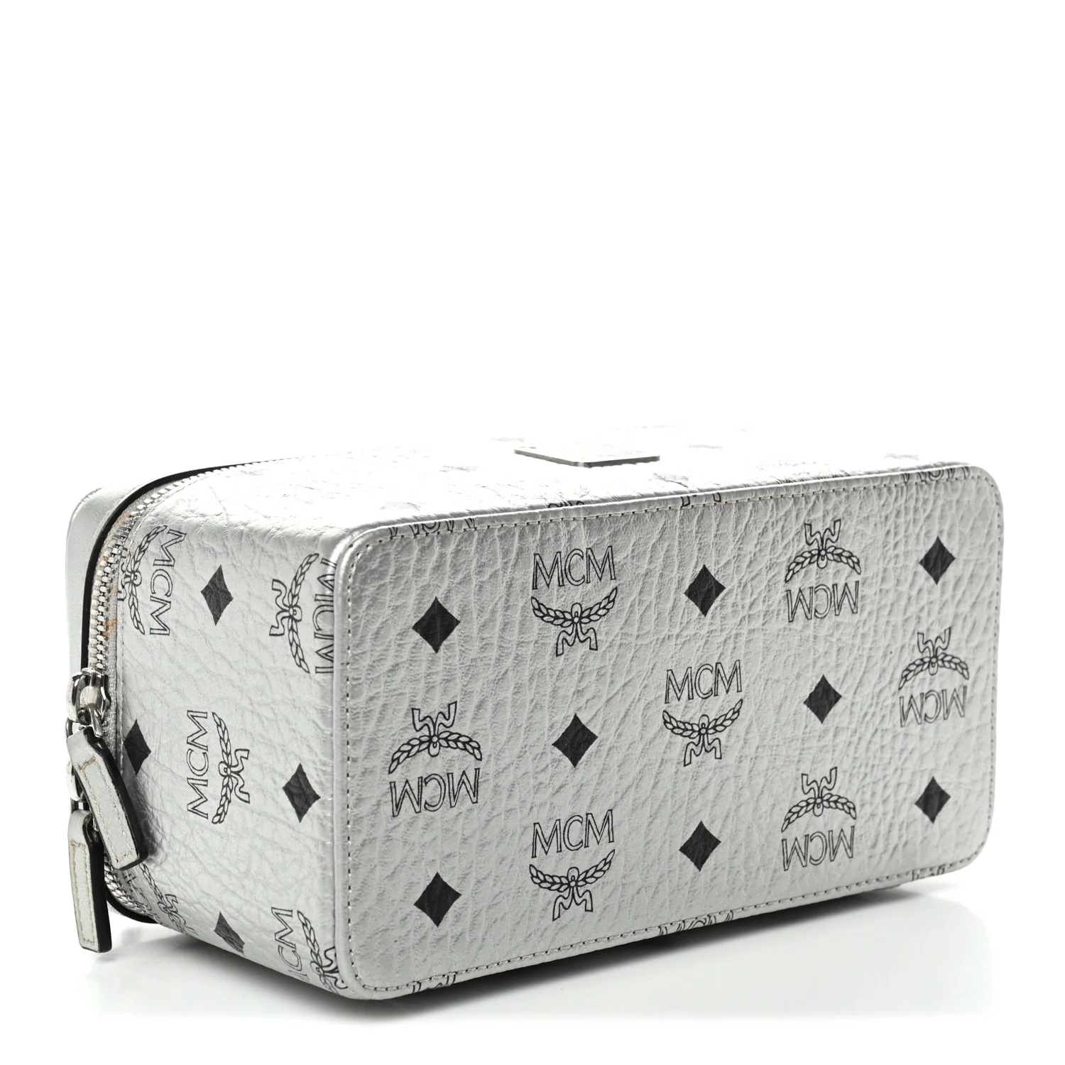Metallic Visetos Vanity Case Silver - Image 4