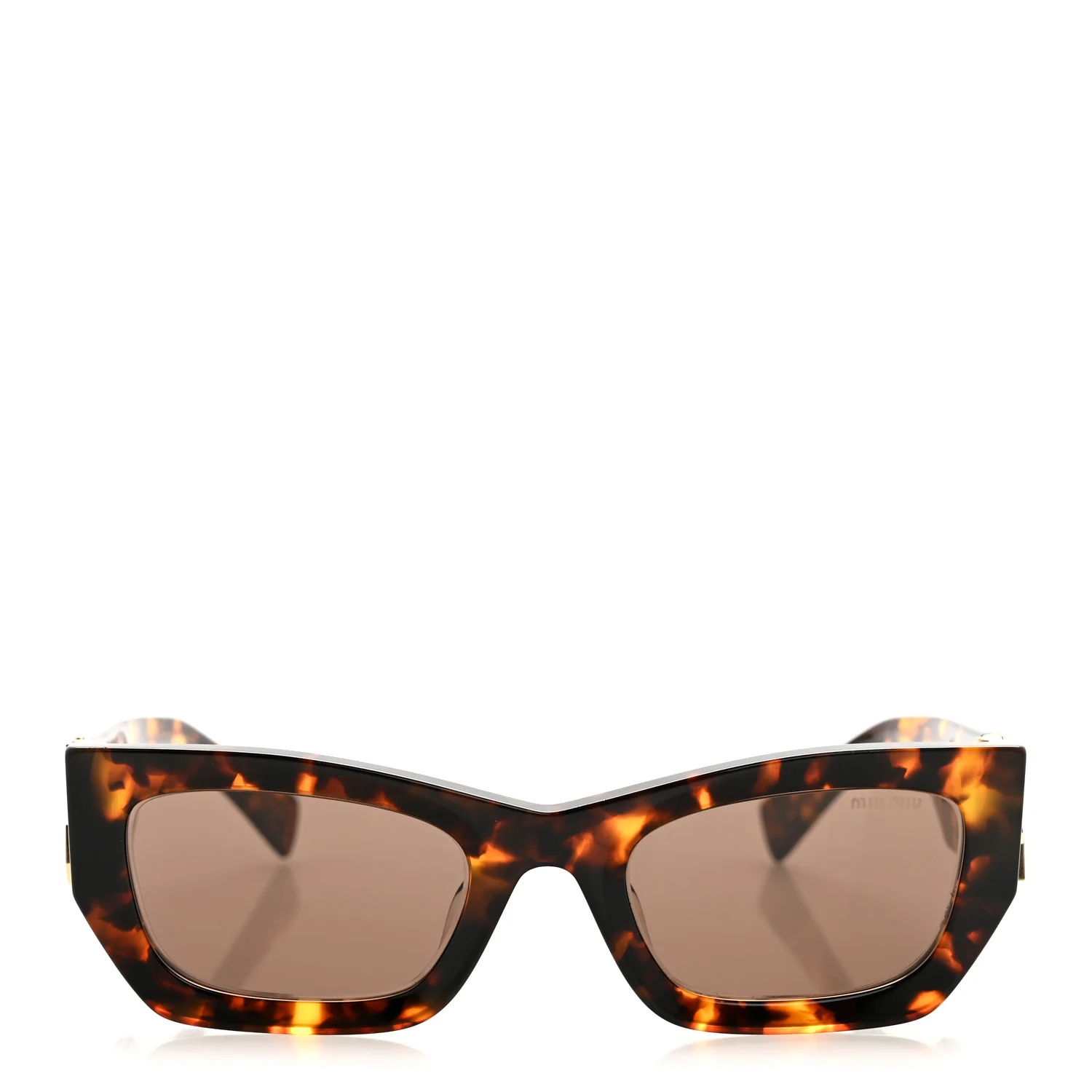 Acetate Miu Glimpse Sunglasses SMU 09WS Havana - Image 2