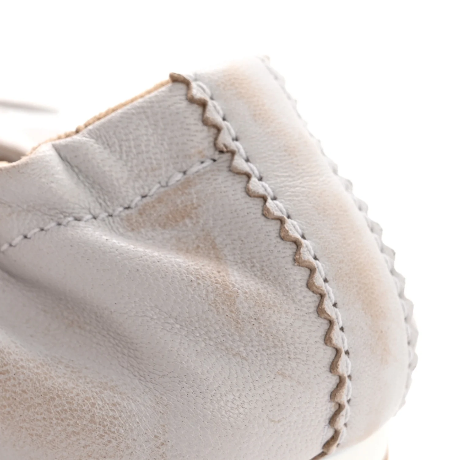 Bleached Nappa Womens Plume Mary Jane Ballerina Sneakers 39 Bianco - Image 9