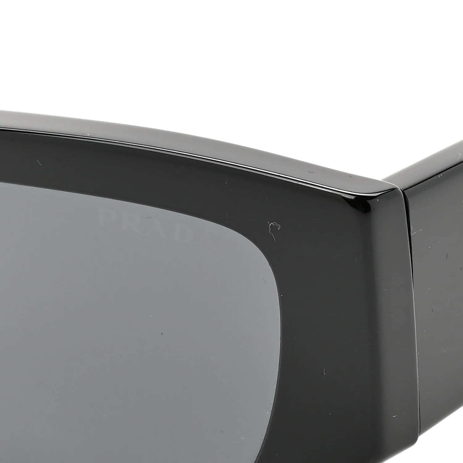 Acetate Pillow Sunglasses SPR A01 Black - Image 7
