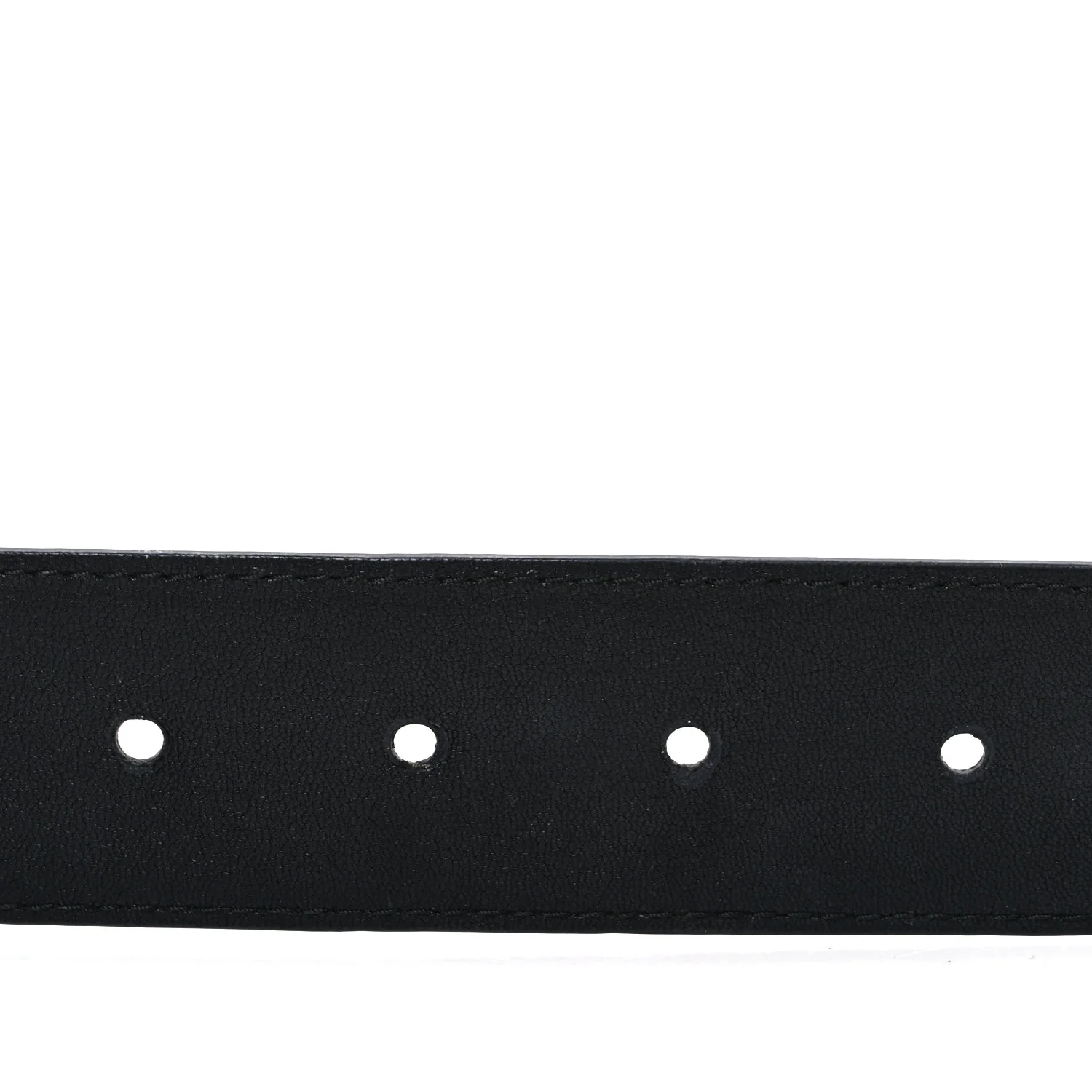 Nappa Square Buckle Belt 80 32 Black - Image 4