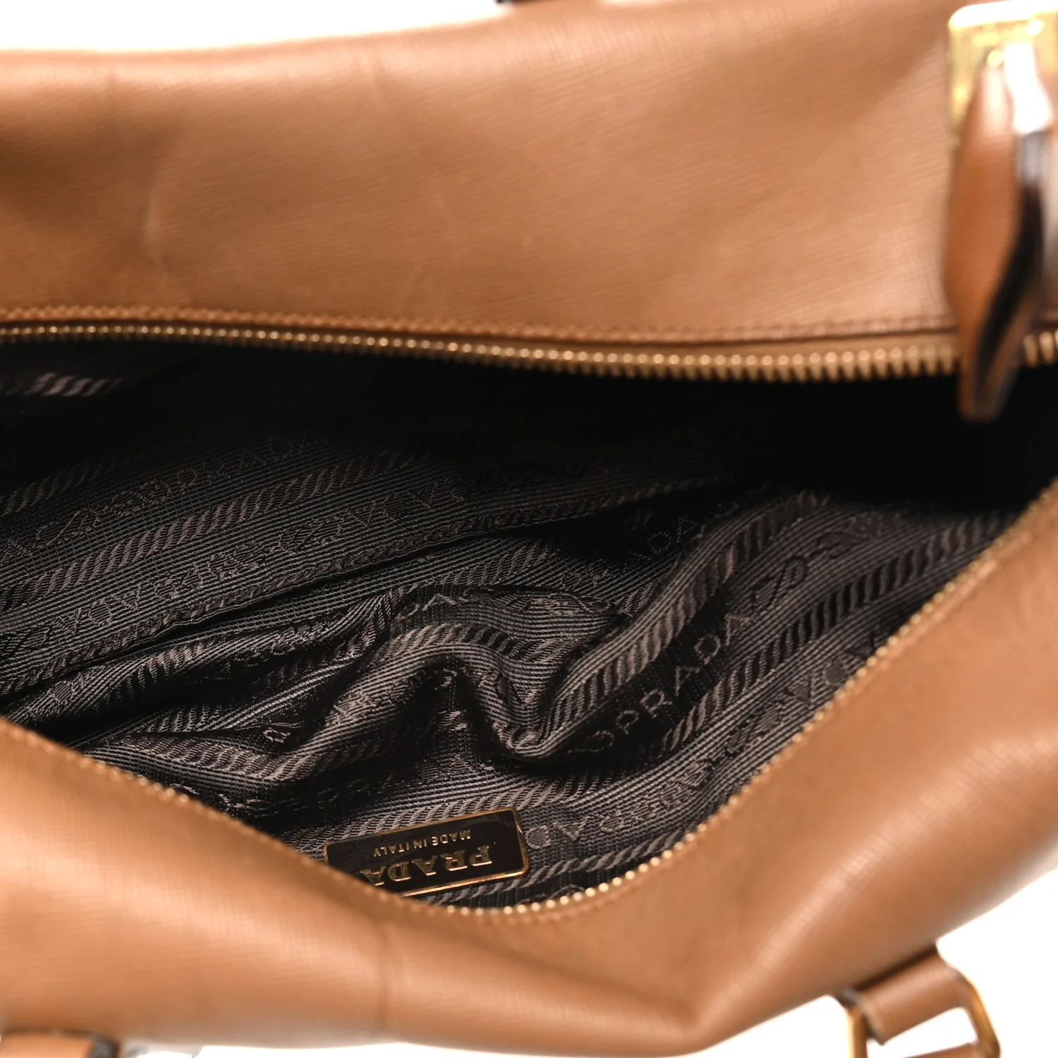 Saffiano Rectangular Shoulder Bag Brown - Image 5