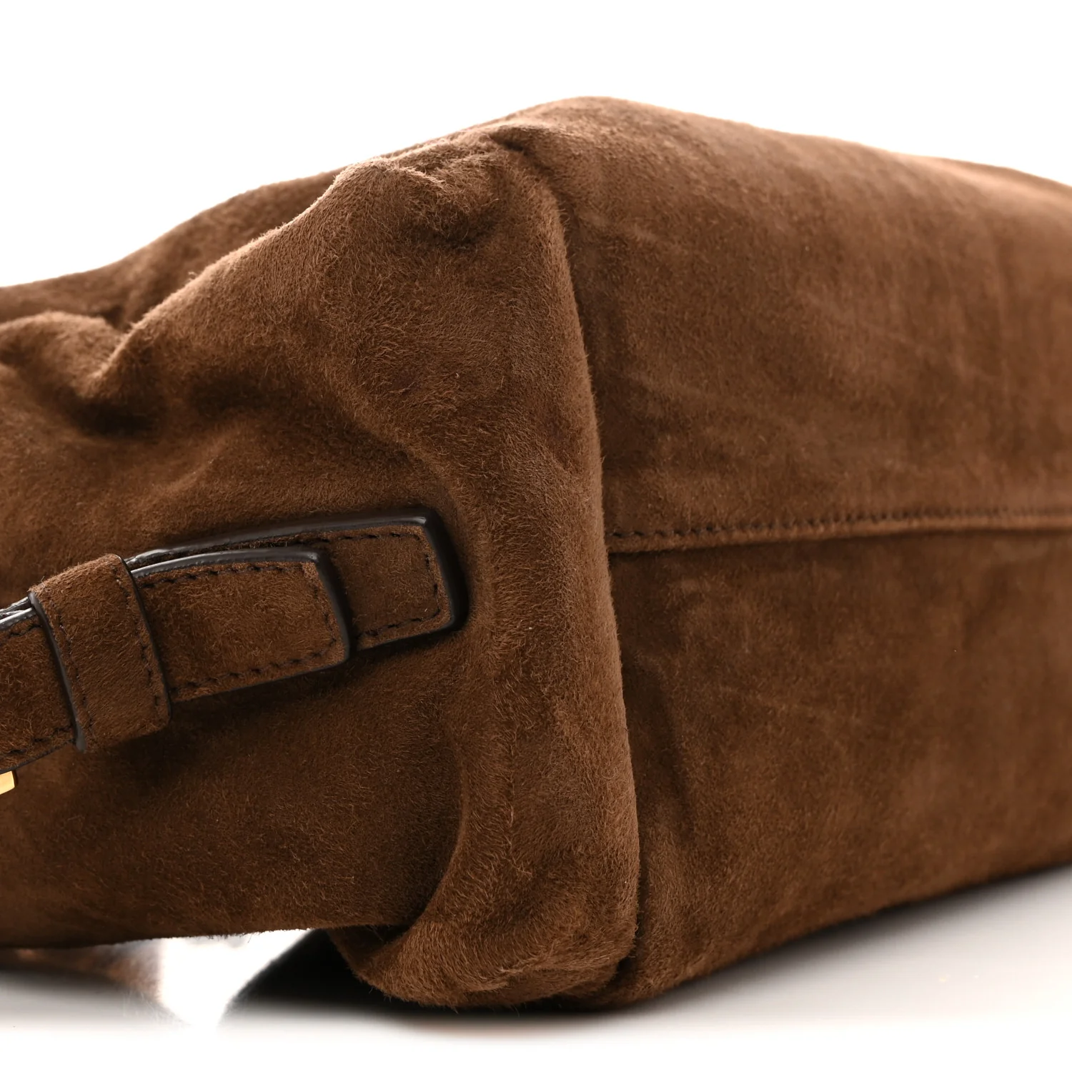 Suede Large Explore Shoulder Bag Cocoa Brown - Image 16