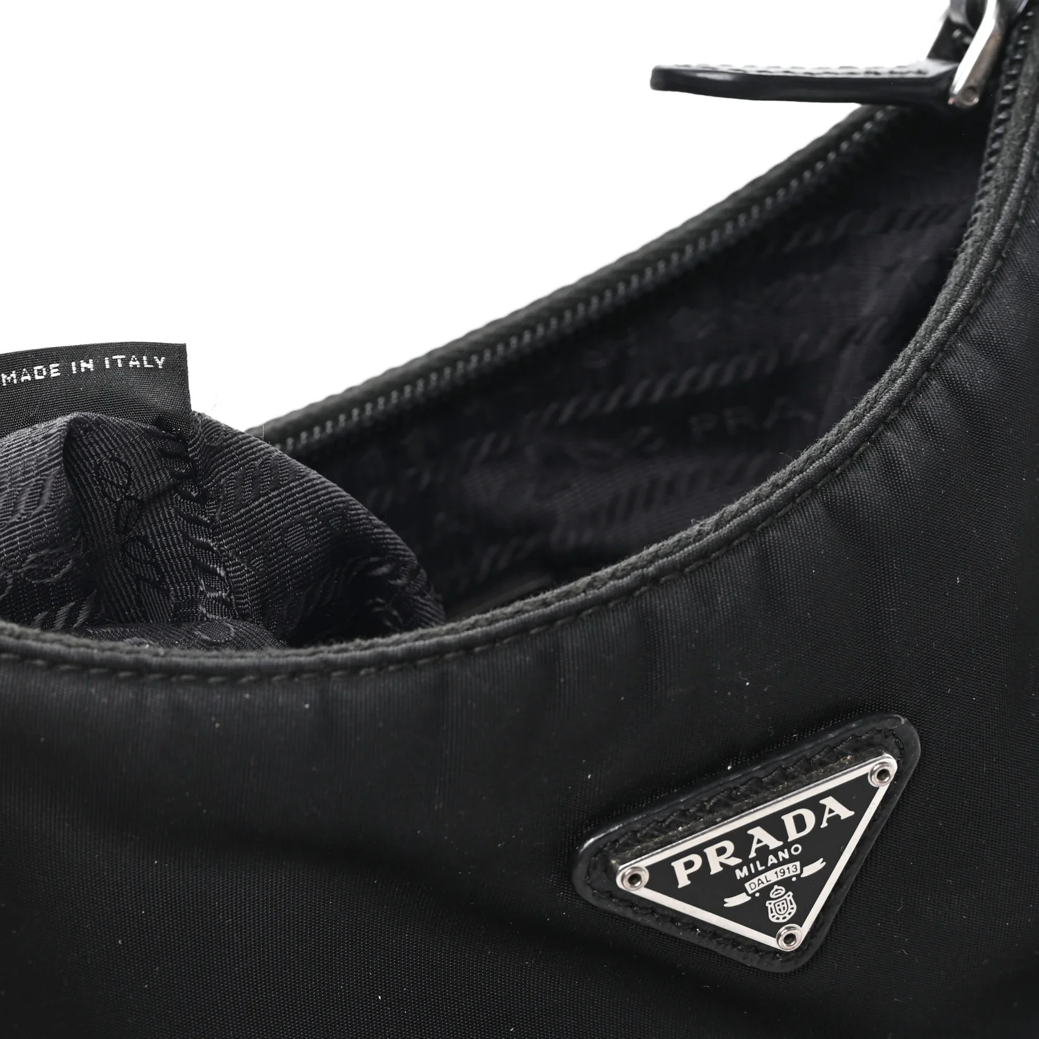 Tessuto Nylon Mini Re-Edition 2000 Bag Black - Image 7