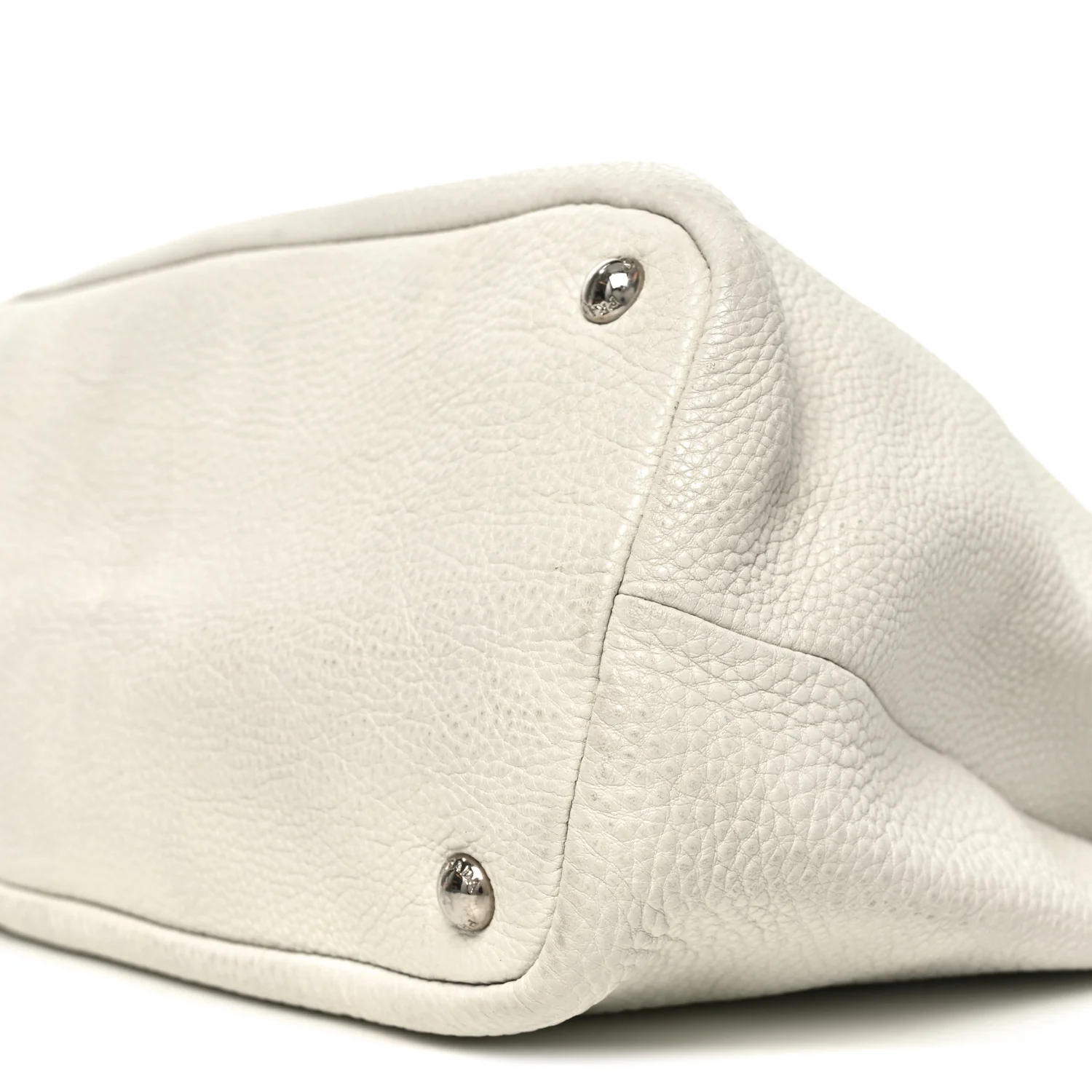 Vitello Daino Hobo Bag White - Image 9