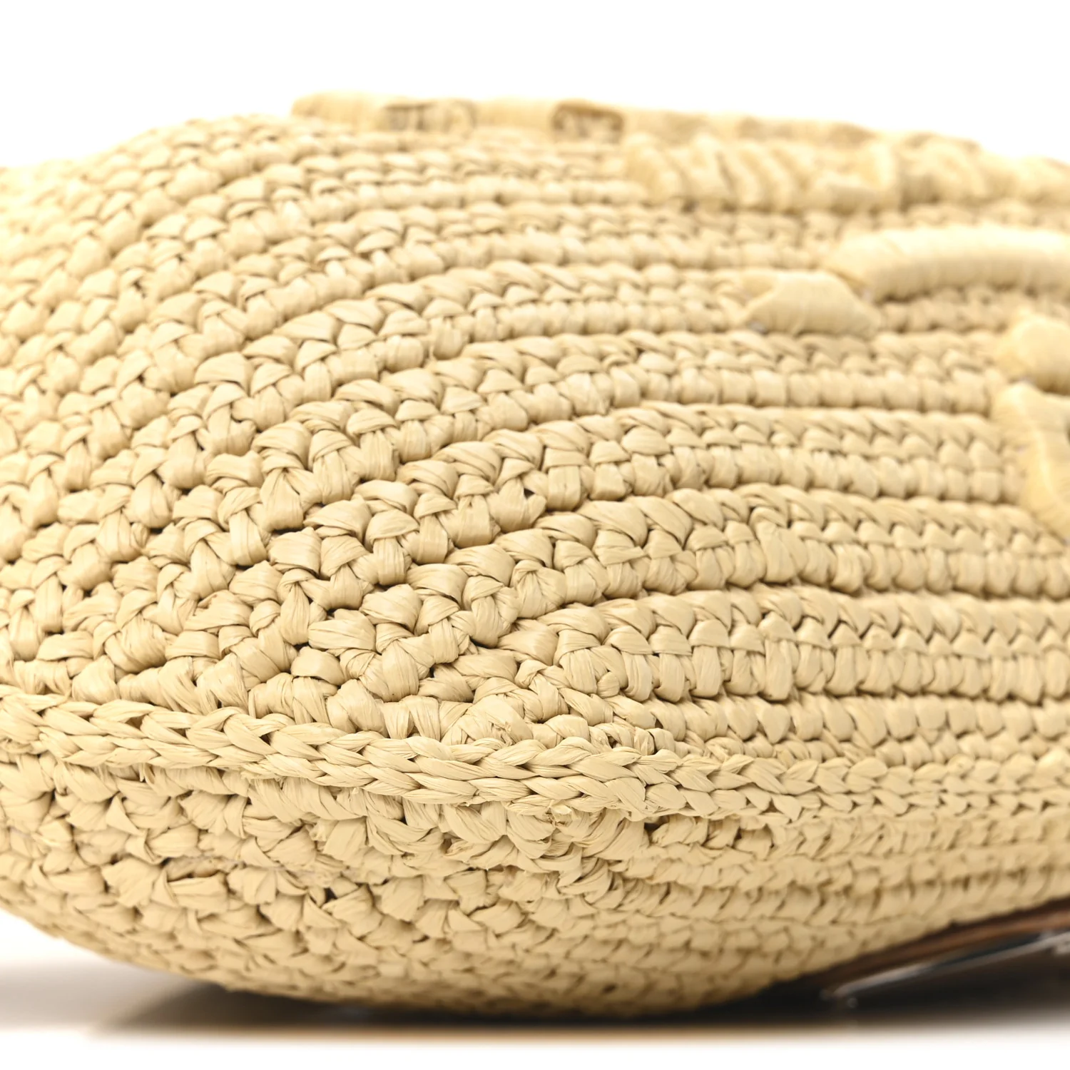 Yarn Raffia Effect Crochet Belt Bag Naturale - Image 9