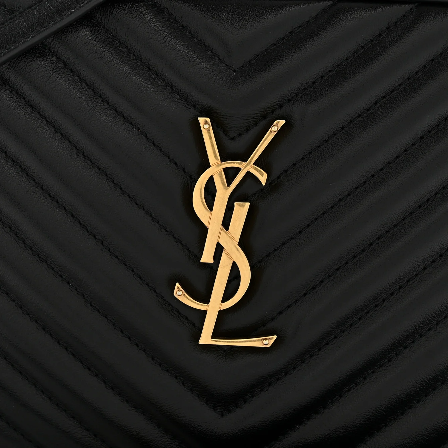 Calfskin Matelasse Monogram Lou Camera Bag Black - Image 12