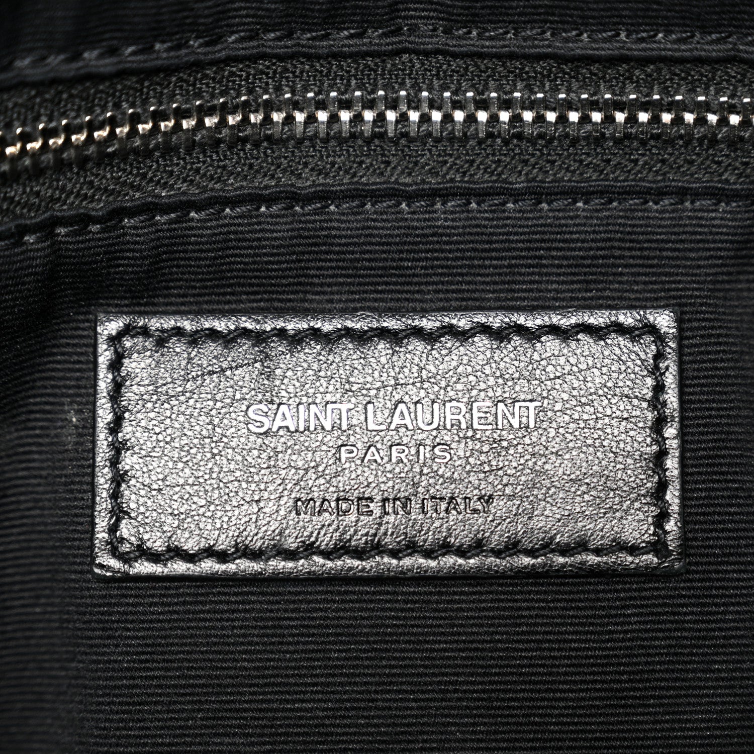 Calfskin Y Quilted Monogram Large Loulou Chain Satchel Black - Image 7