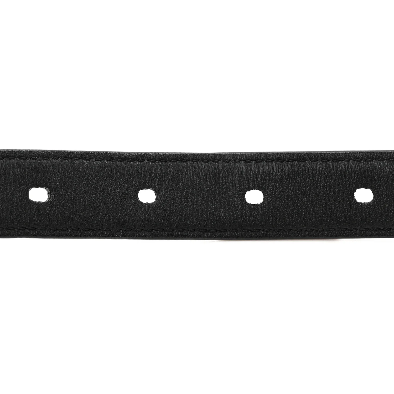 Grained Calfskin Monogram Cassandre Extra Thin Square Buckle Belt 80 32 Black - Image 3