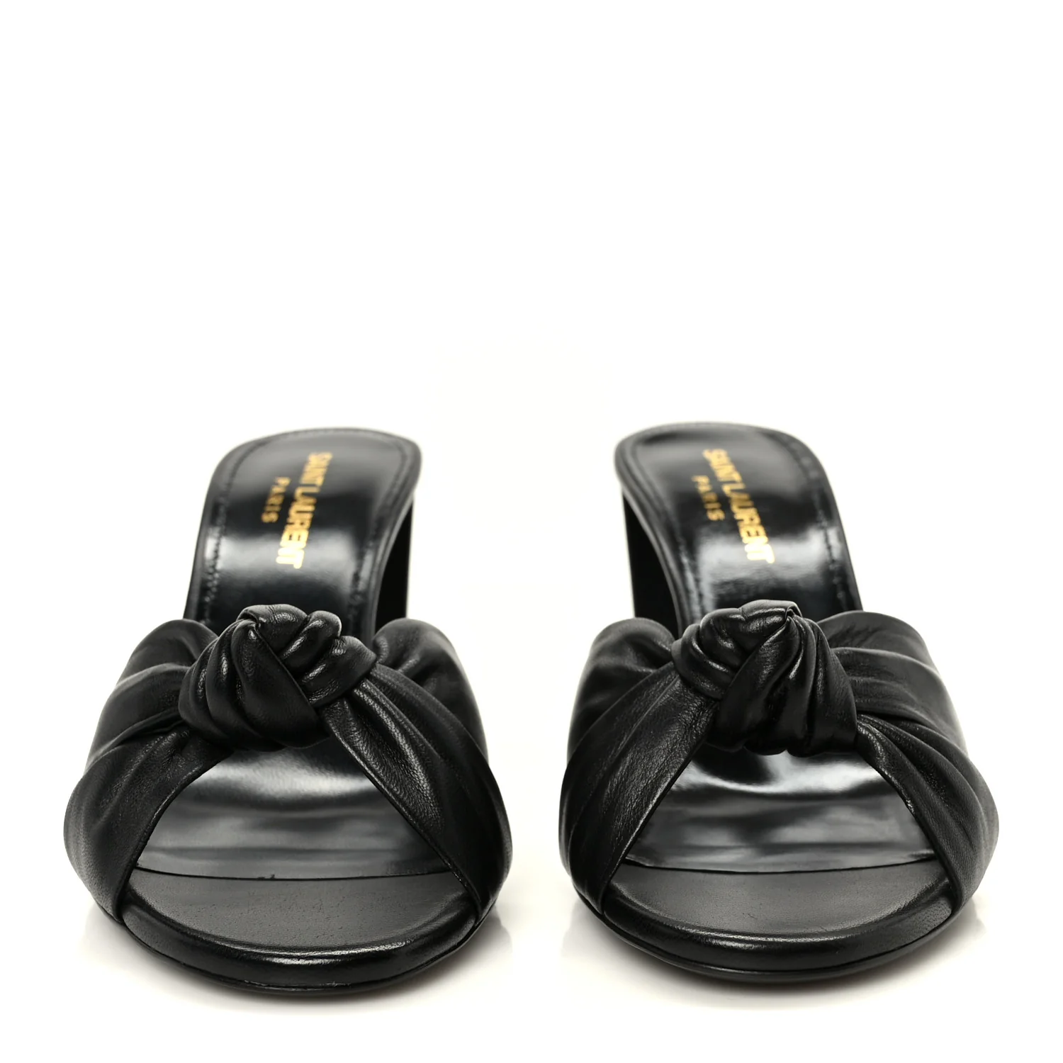 Lambskin Bianca Mules 37.5 Black - Image 3