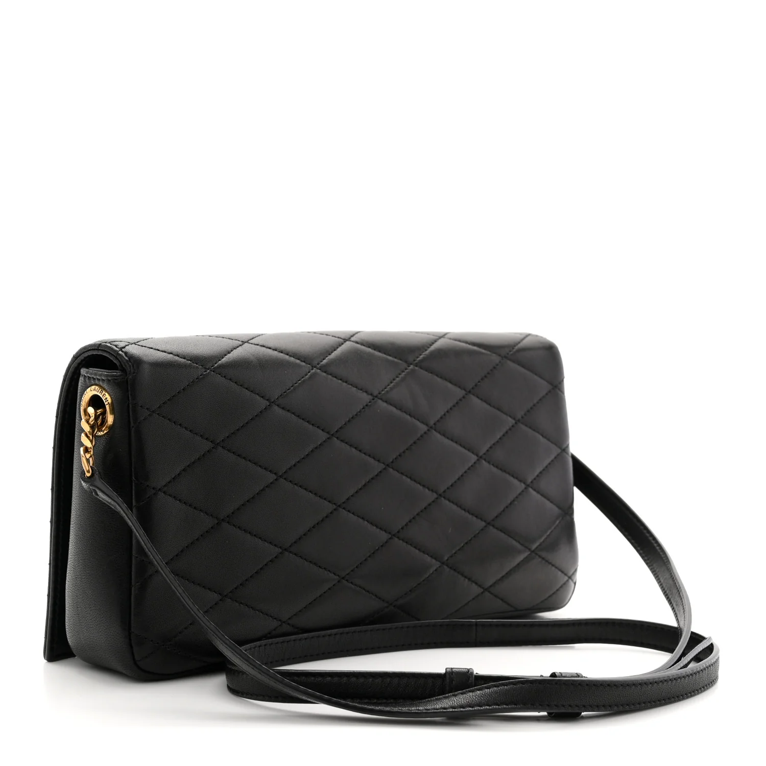 Lambskin Quilted Monogram Kate 99 Black - Image 3