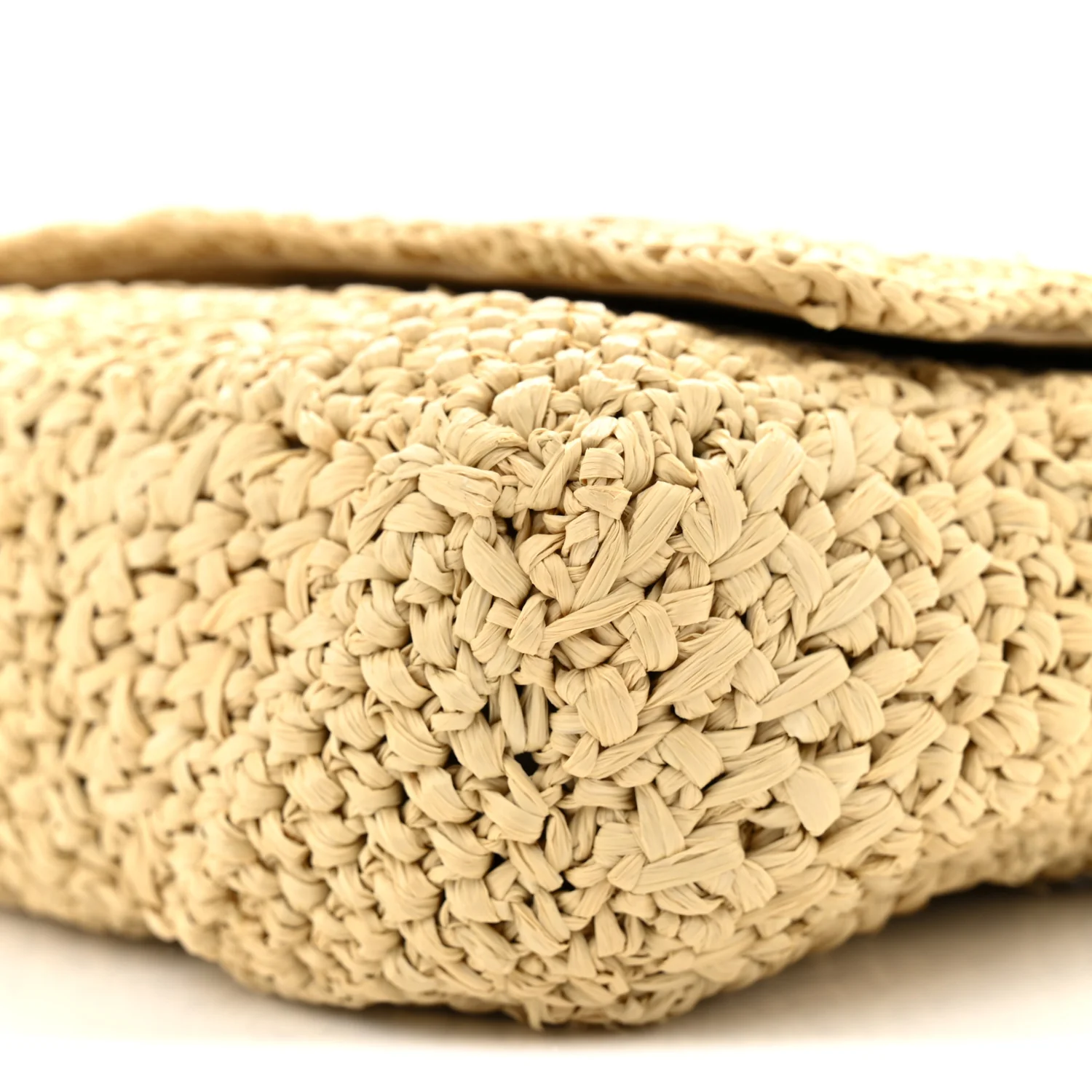 Raffia Monogram Medium Jamie Natural Avorio - Image 10