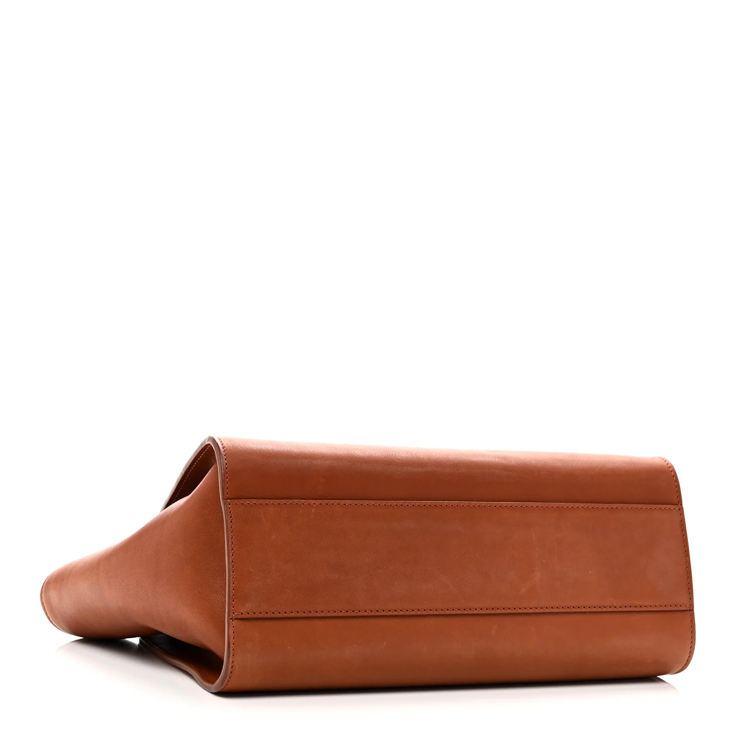 Polished Saddle Calfskin Marlo 12 Tote Bag Acero - Image 4